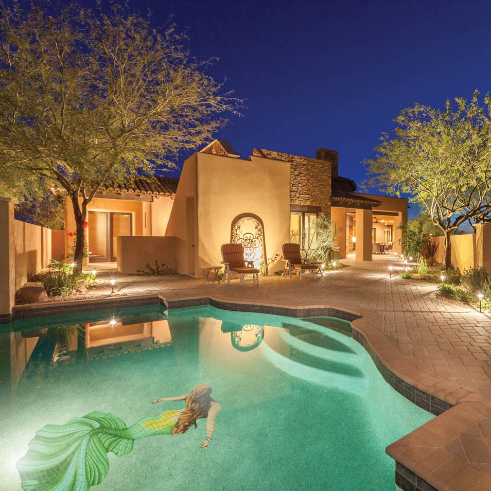 Mosaic Pool Art Custom Made Designs