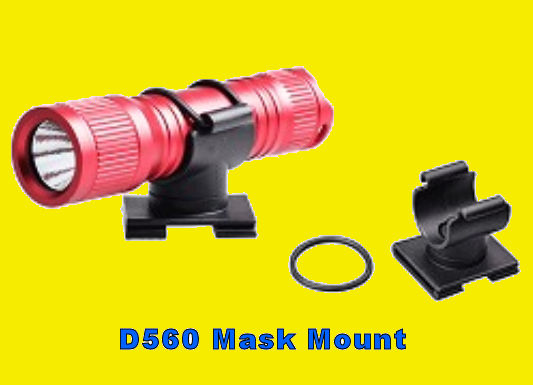 Orcatorch MX05 mask mount for D560 Dive Light