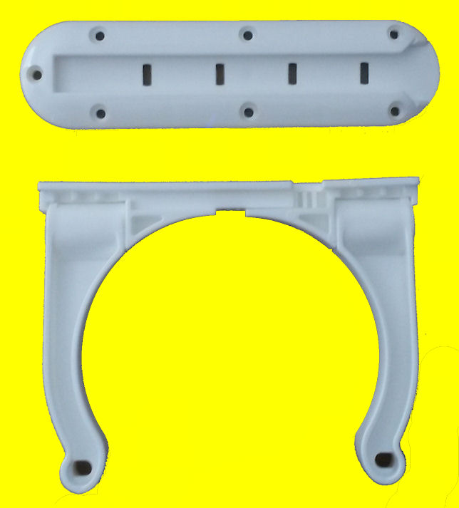 Roll Control PVC 20" Track Bar Scuba Tank Rack Adjustable Rod Cup cleat holder 