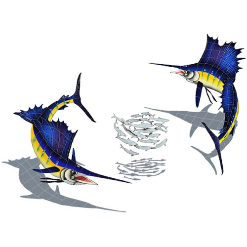 Mosaic Pool Sailfish Marlin Mahi