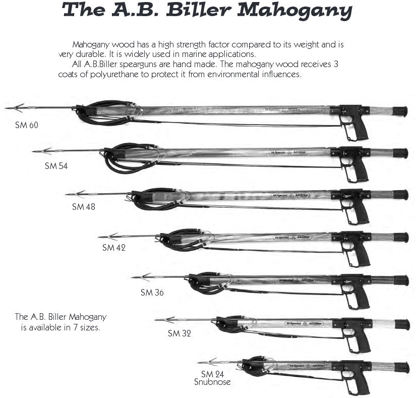 Spear Fishing gun guns speargun pole polespear tips shafts JBL AB Biller 