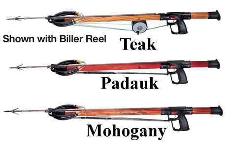 A.B Biller Mahogany 48 Special Speargun with The ABC's of Spearfishing BOOK. 
